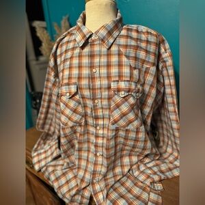 Vintage Dee Cee Brand Shirt Mens 19 Pearl Snap Western USA Made